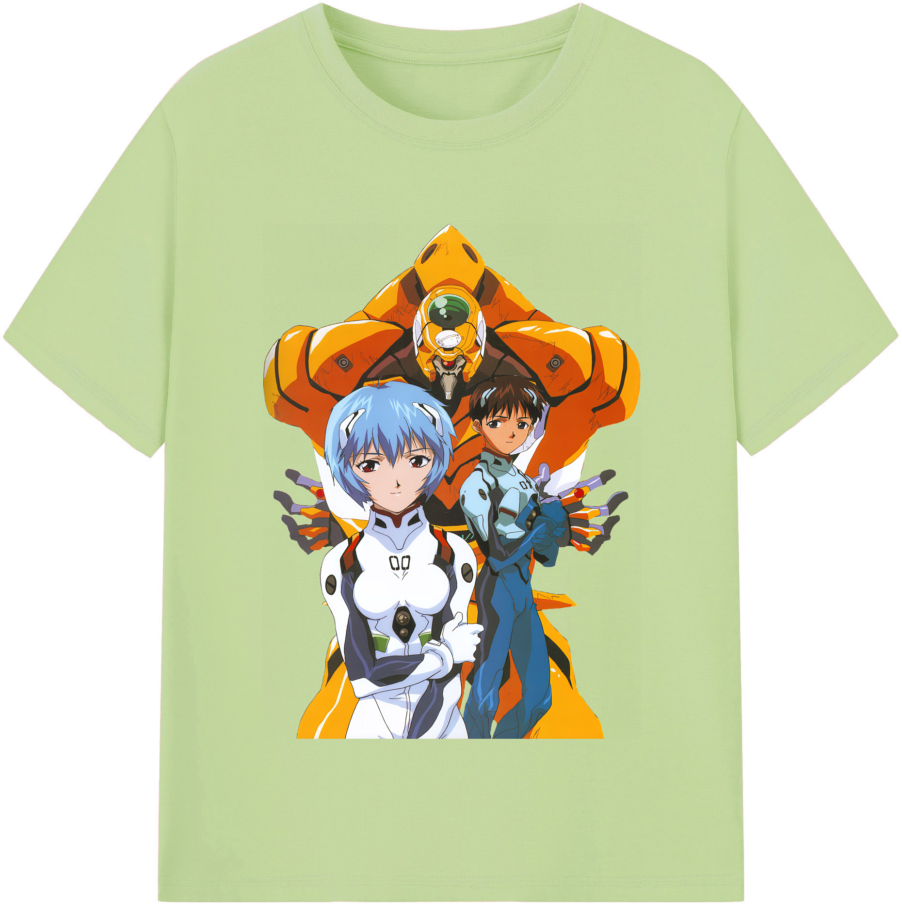 （画像用） EVA 新世紀エヴァンゲリオン 綿100％半袖Tシャツ（フロントプリント）